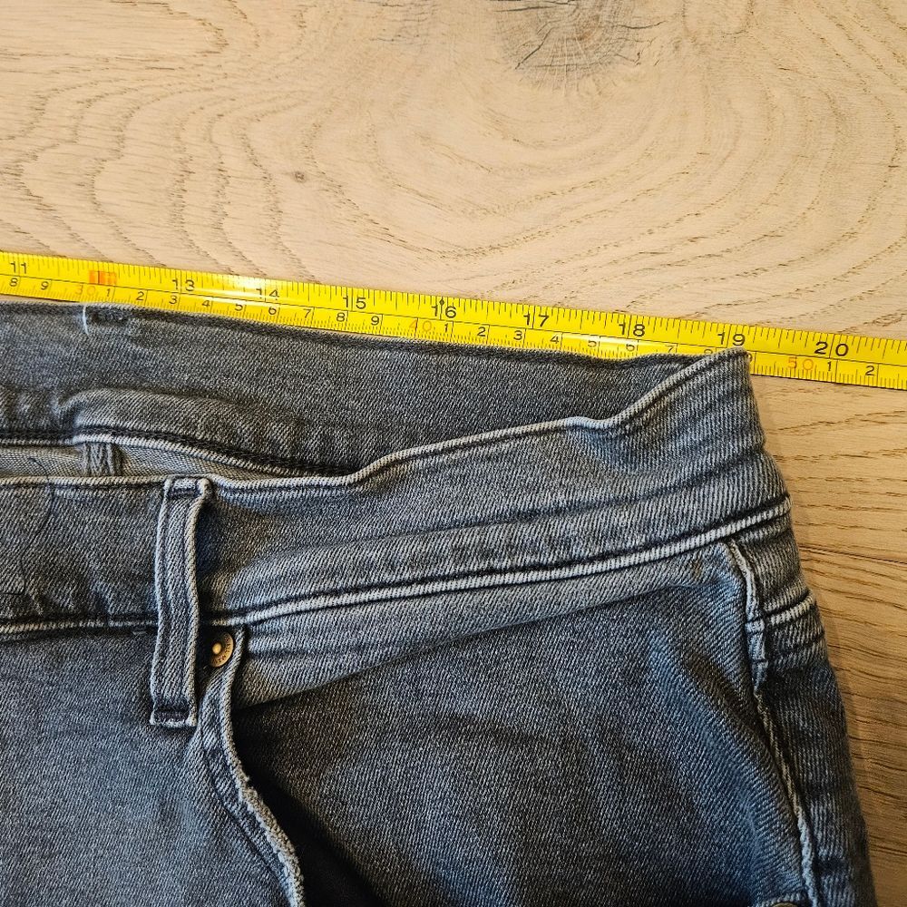 7 For All Mankind Men's Jeans Size 40x32 Black The Straight Whiskers - Picture 12 of 14